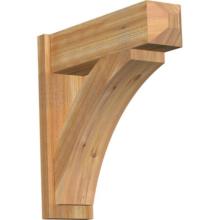 Ekena Millwork Thorton Rough Sawn Craftsman Outlooker, Western Red Cedar, 8"W x 28"D x 28"H OUT08X28X28THR04RWR